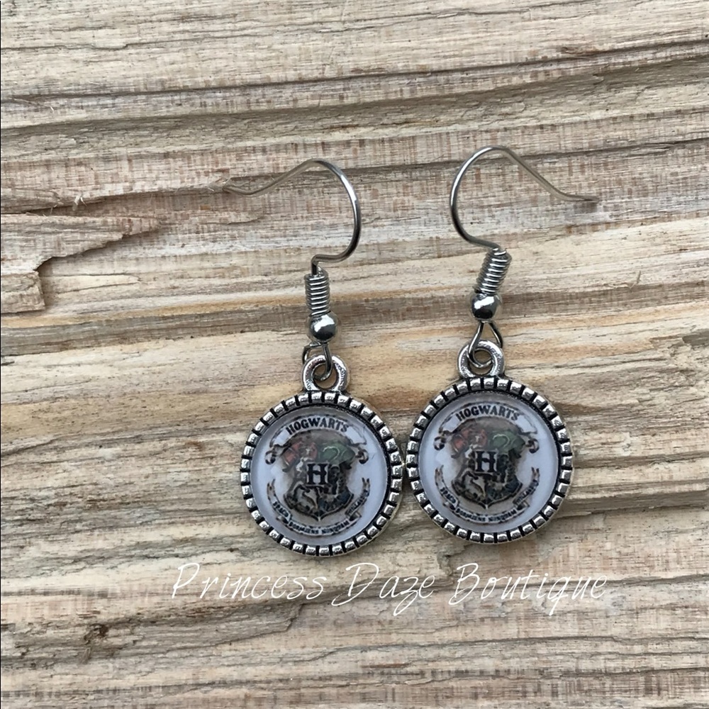 Harry Potter Hogwarts Dangle Earrings